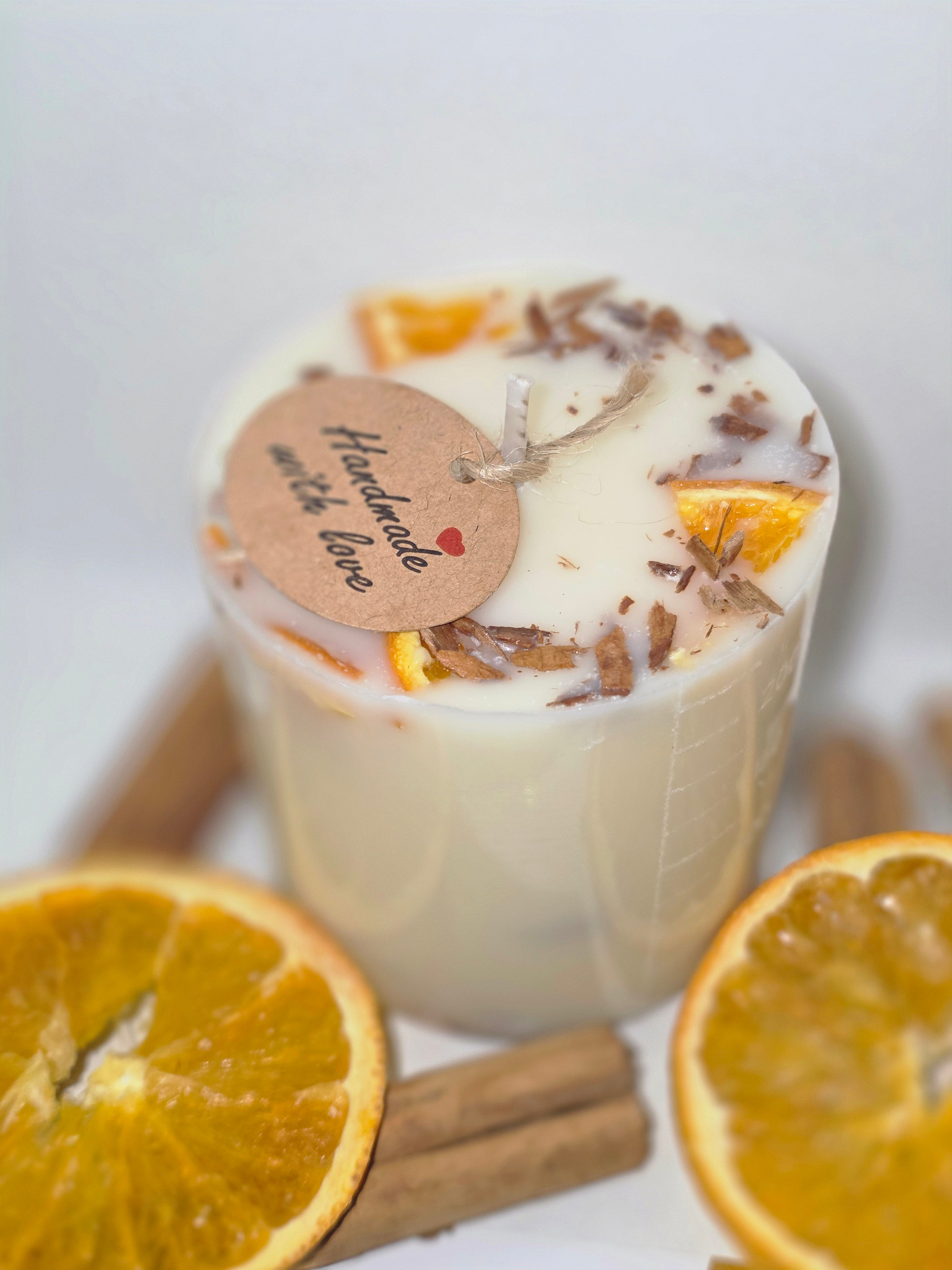Orange & Cinnamon Handmade Candle