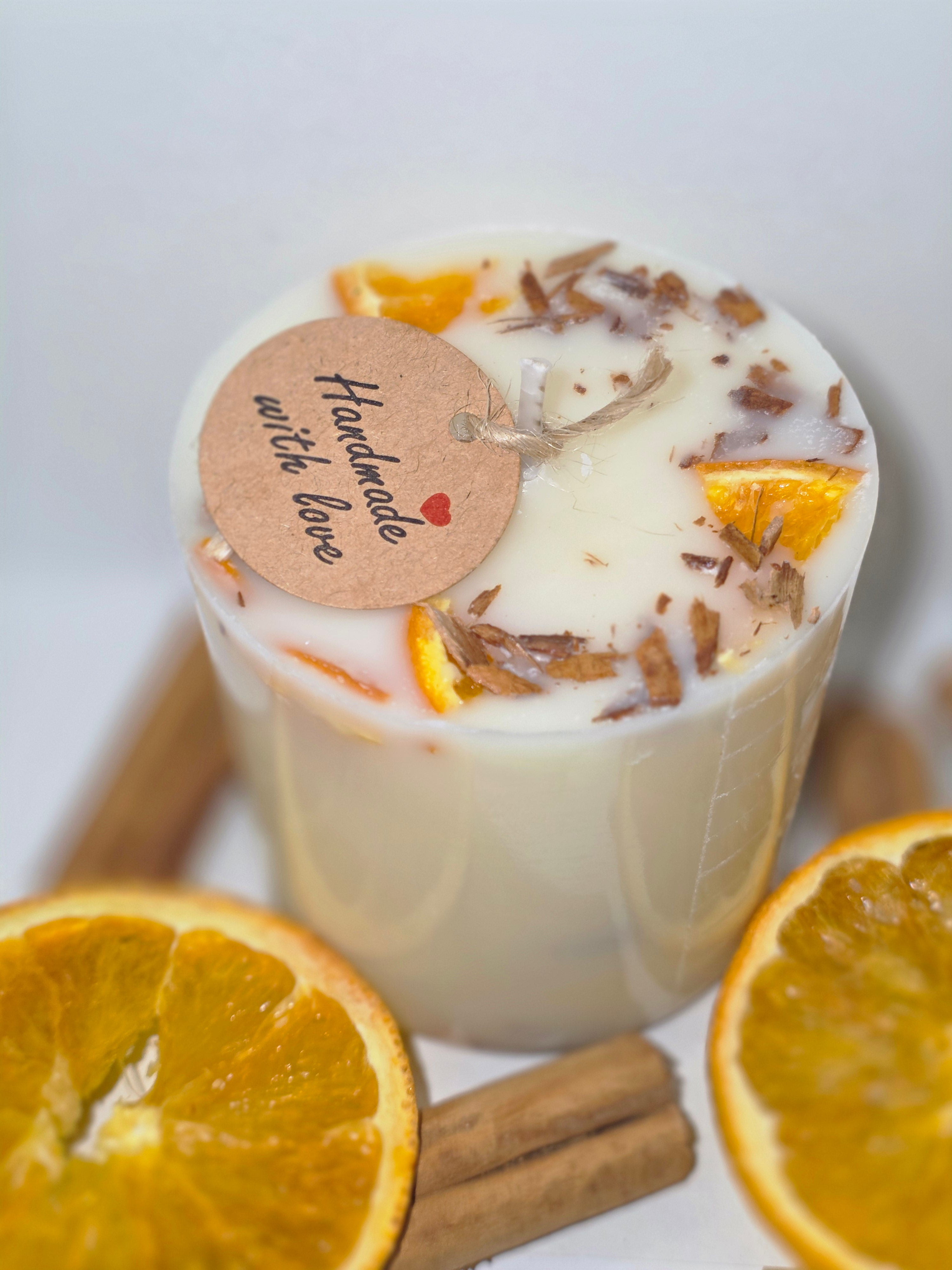 Orange & Cinnamon Handmade Candle