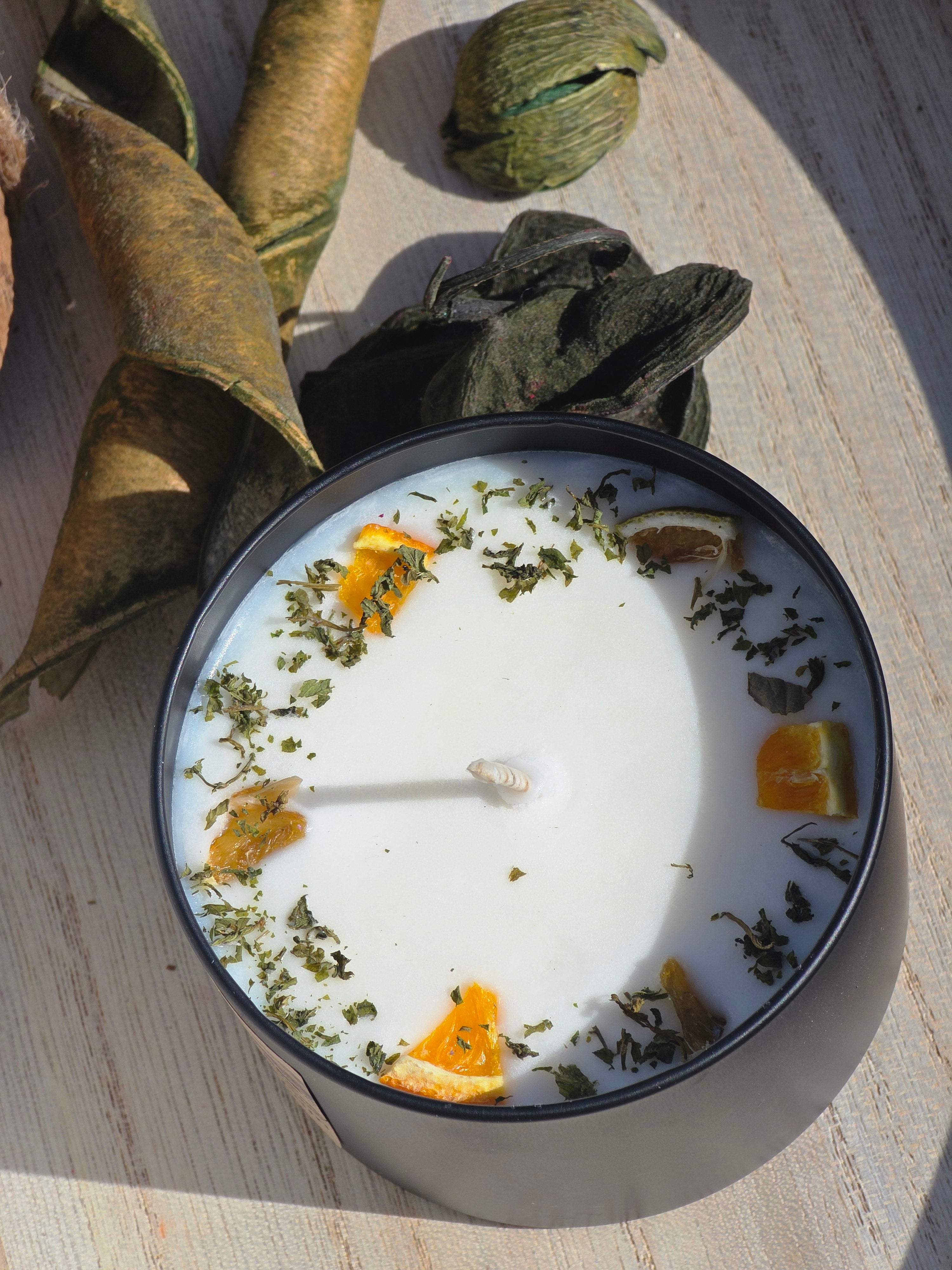 Lime Basil & Mandarin Handmade Candle