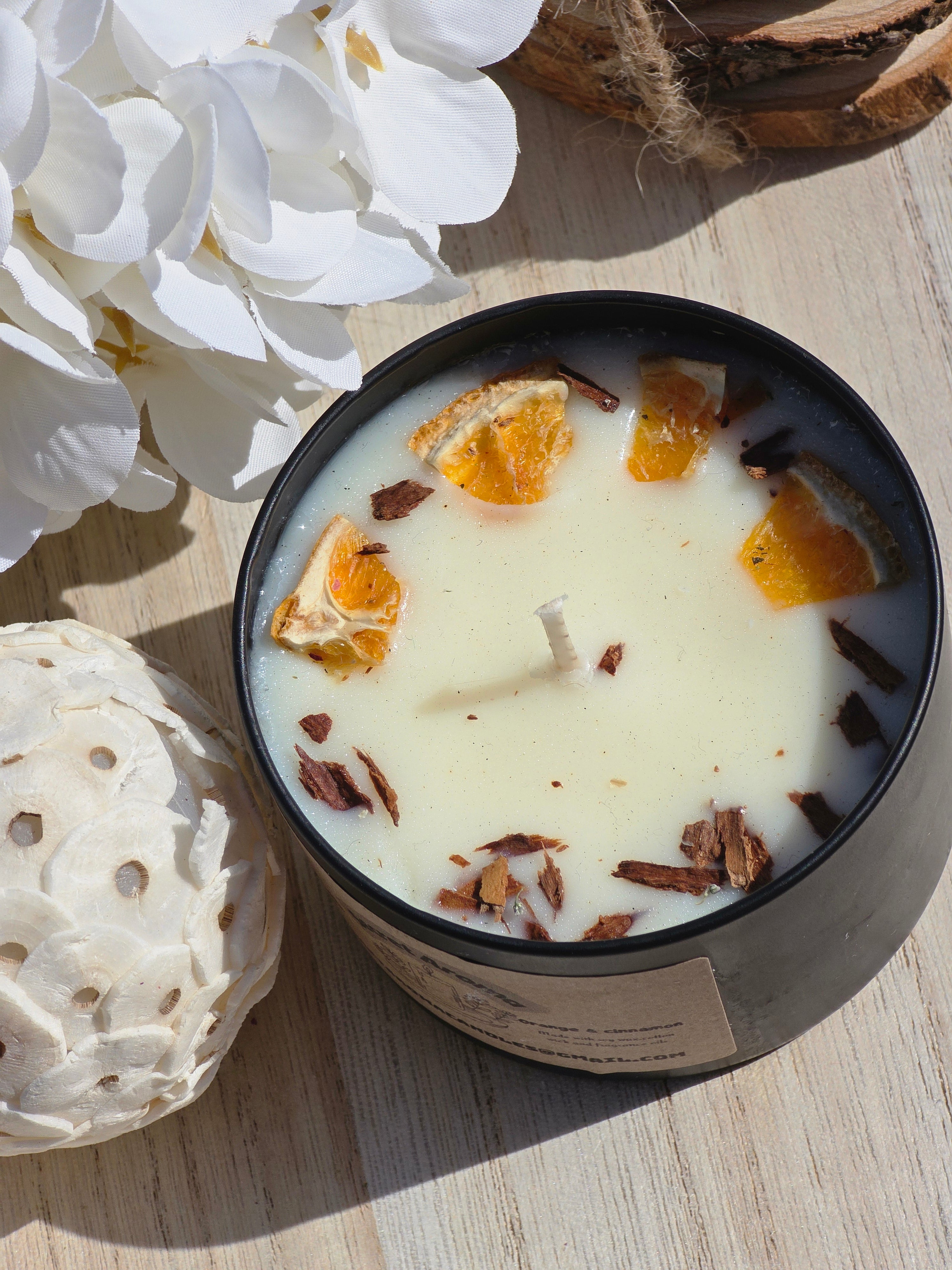 Orange & Cinnamon Soy Wax Candle