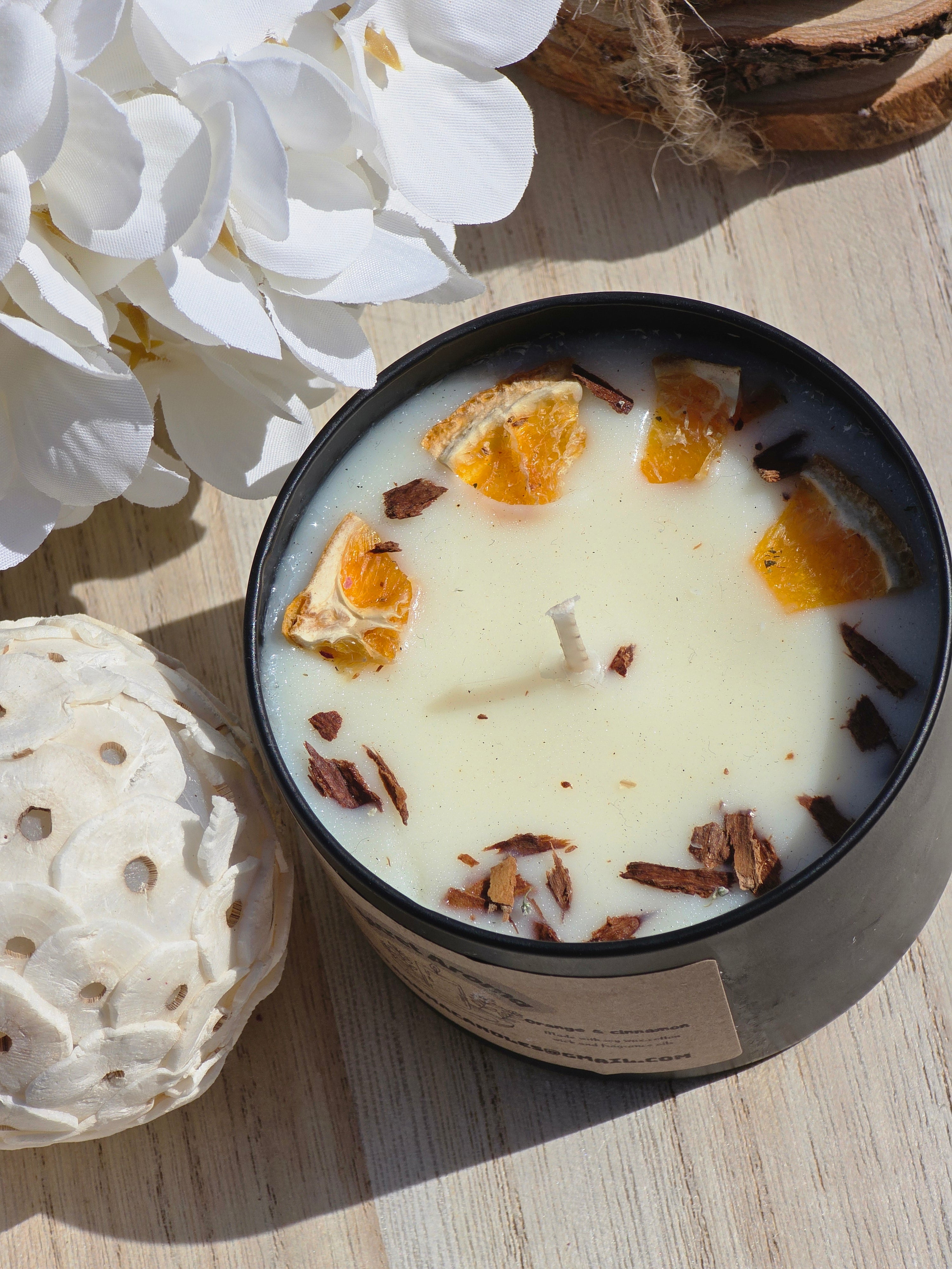 Orange & Cinnamon Soy Wax Candle