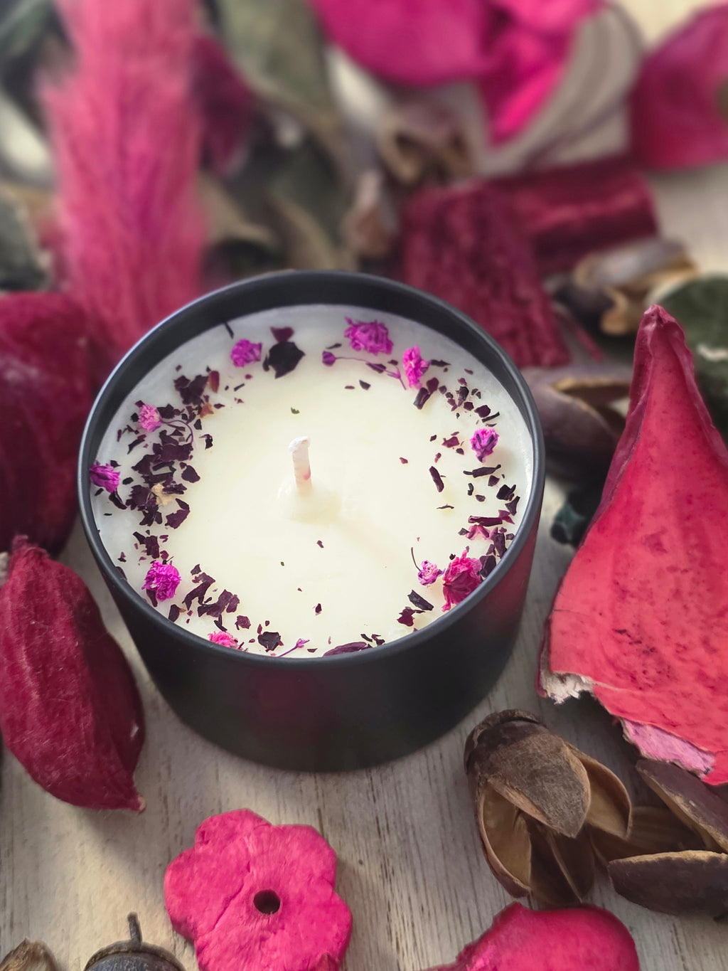 Botanical Rose Handmade Candle