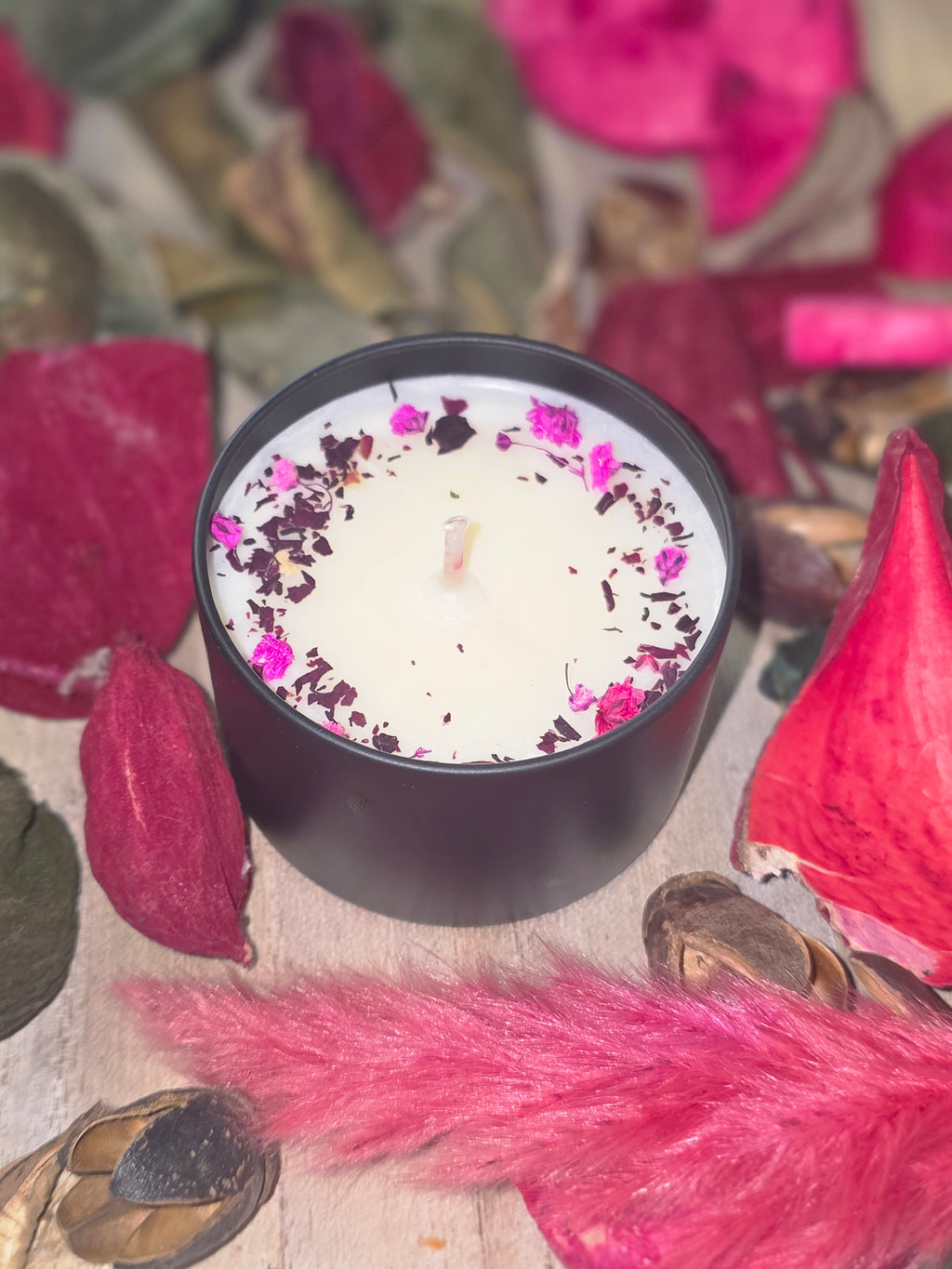 Botanical Rose Handmade Candle