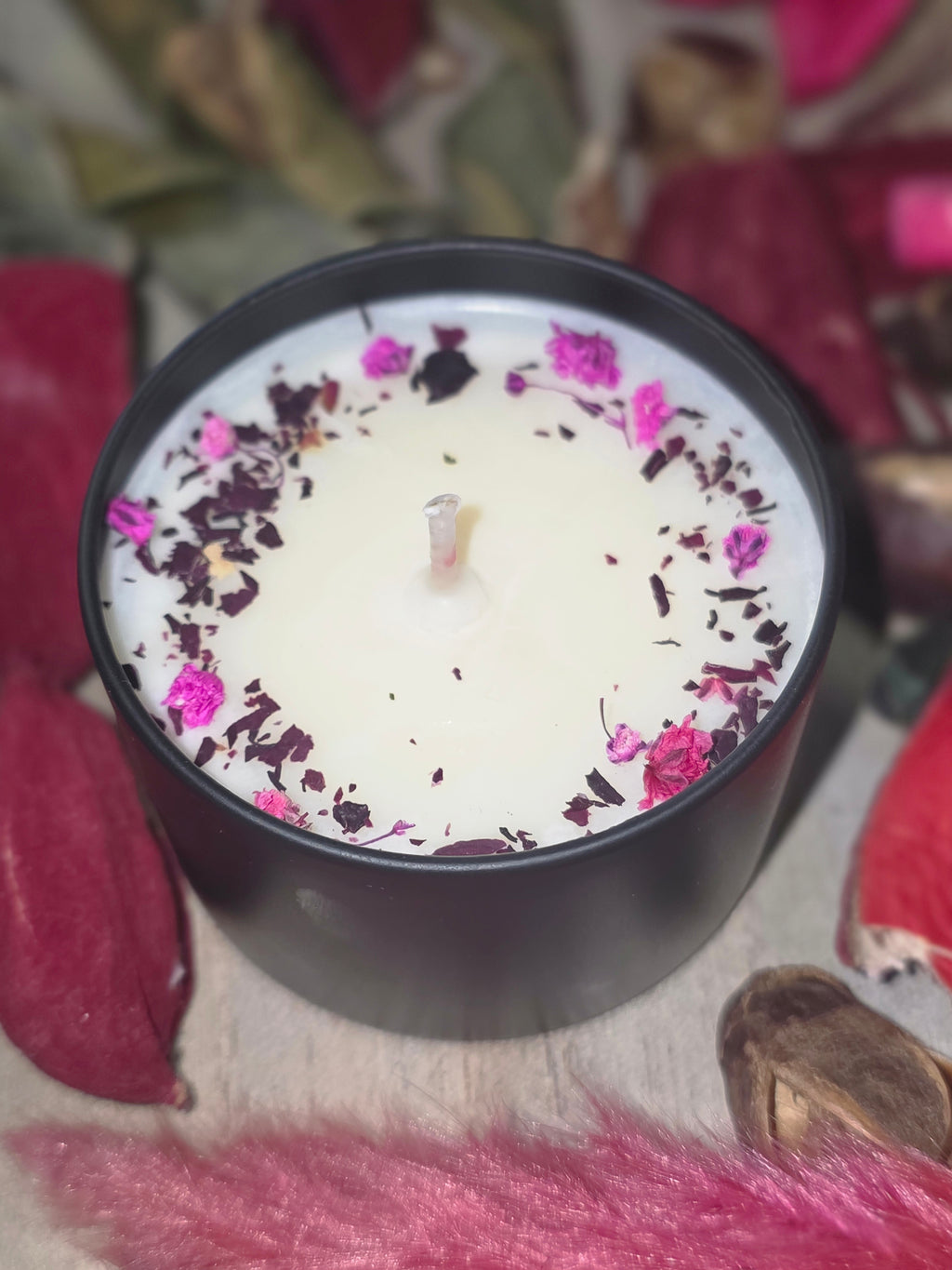 Botanical Rose Handmade Candle