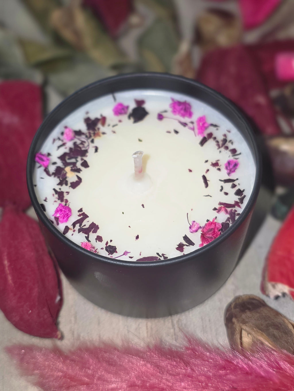Botanical Rose Handmade Candle