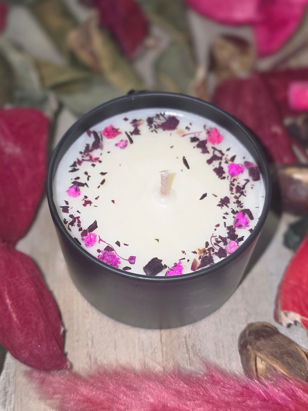Botanical Rose Handmade Candle