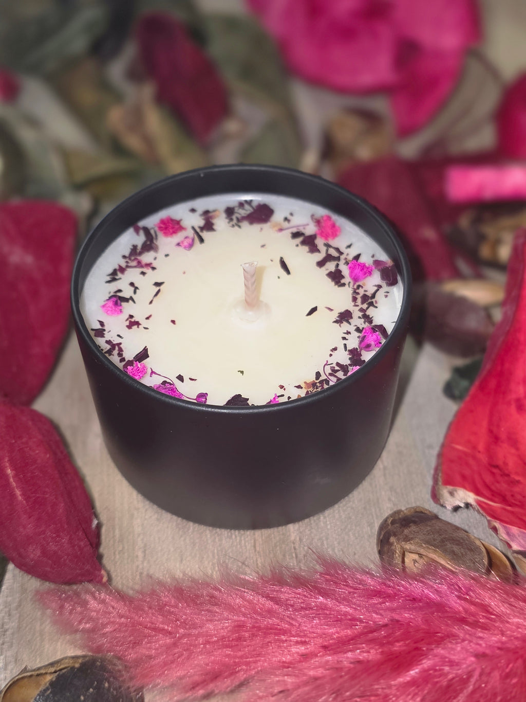 Botanical Rose Handmade Candle