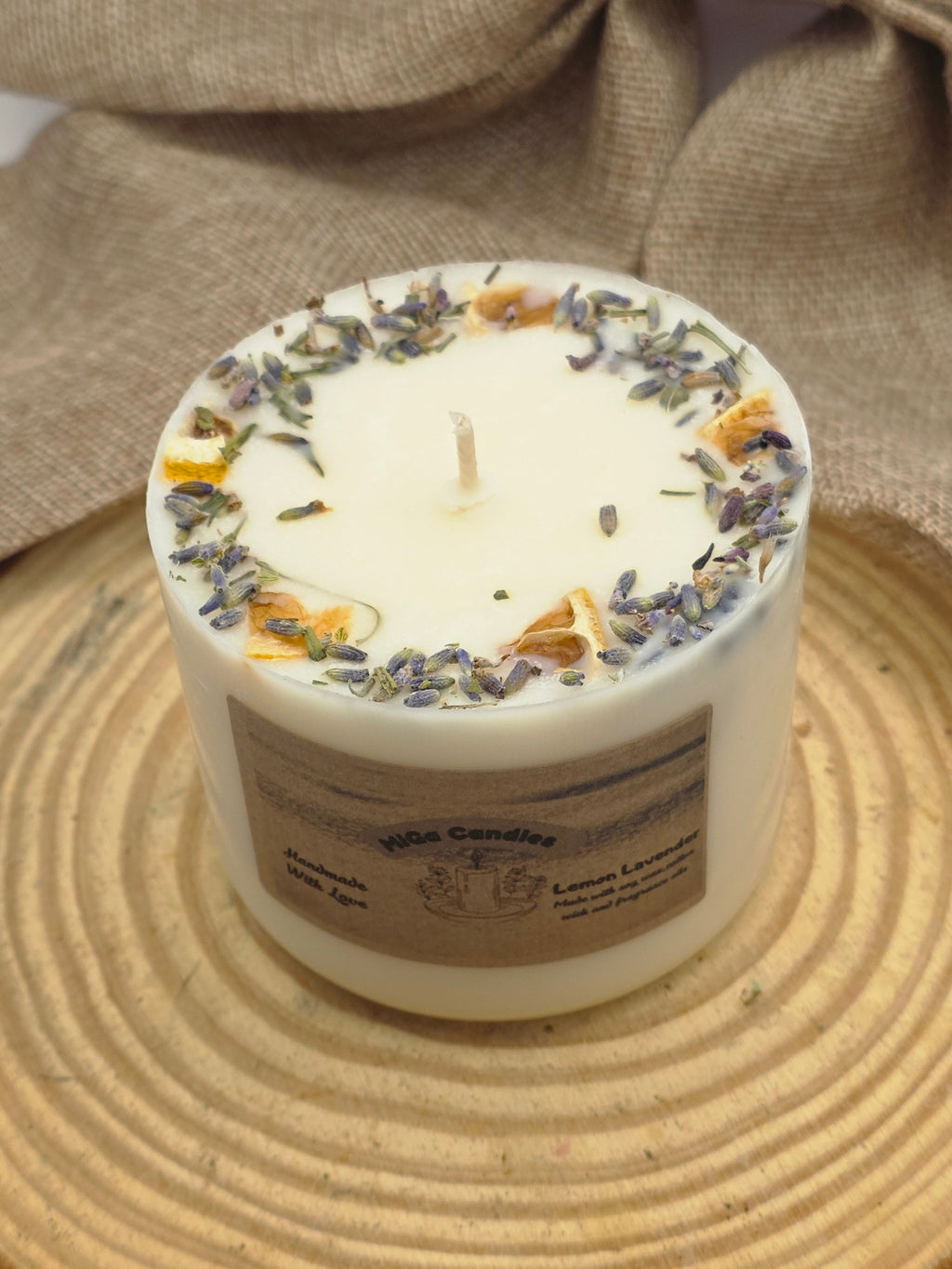 Lemon Lavender Candle - small size Christmas