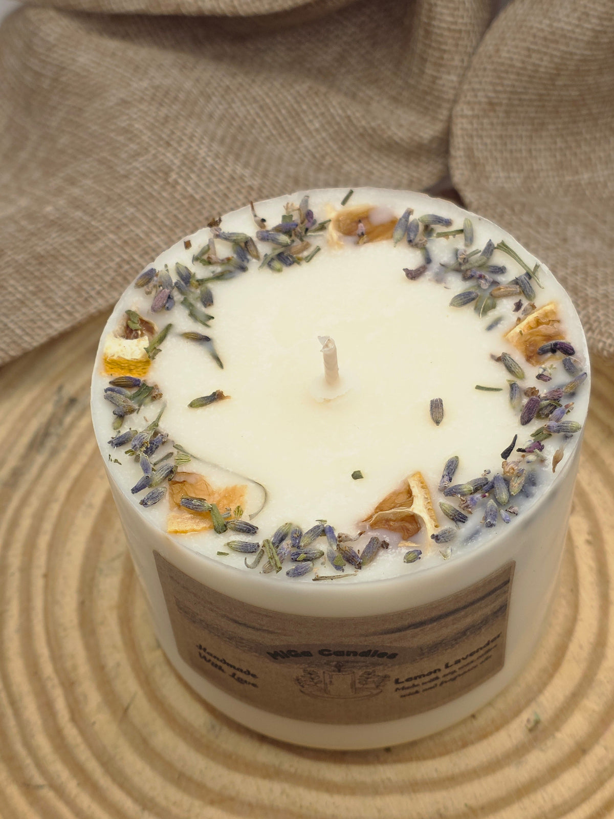 Lemon Lavender Candle - large size Christmas