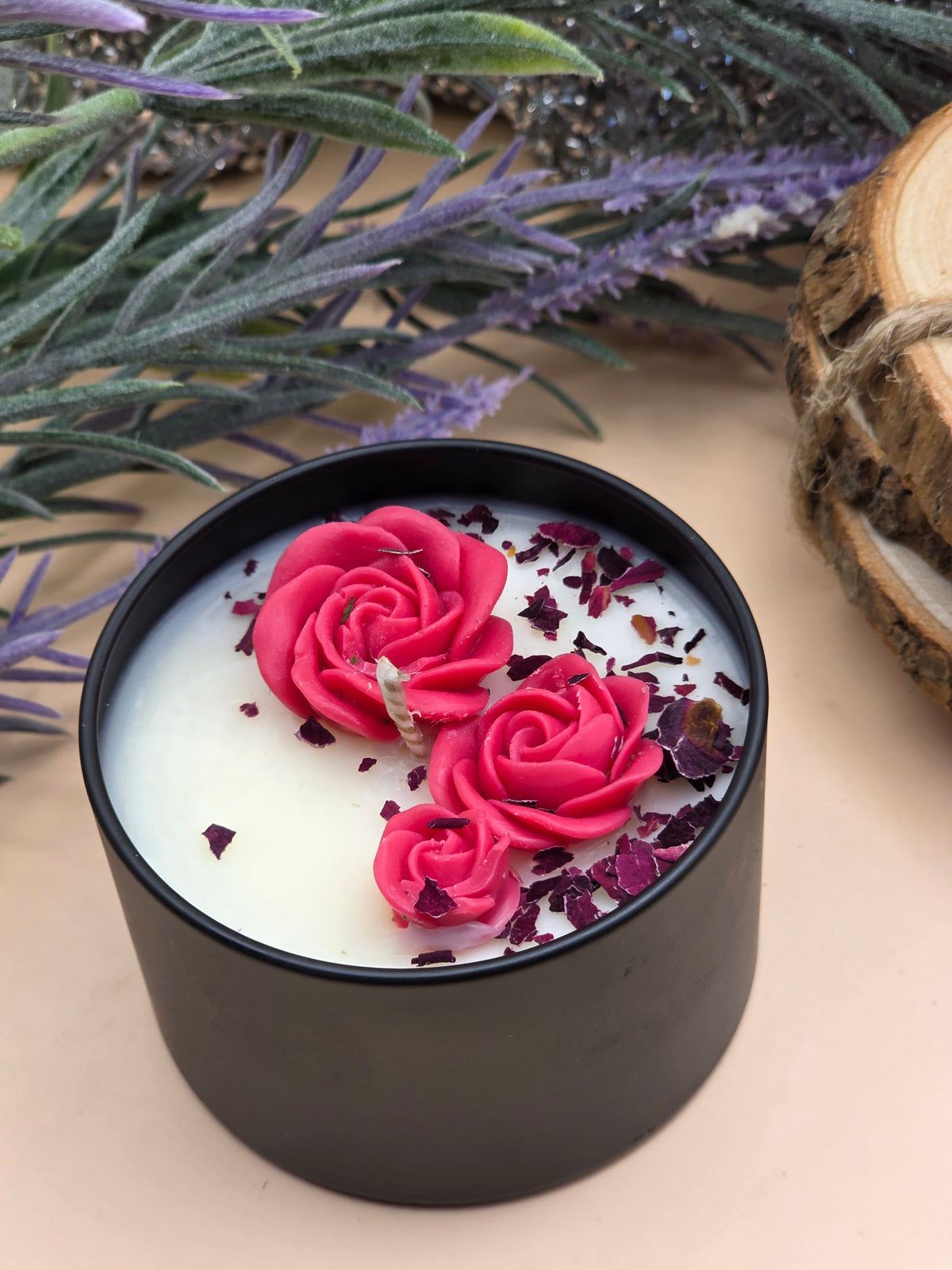 Luxury Rose Soy Candle – MiGa Candles