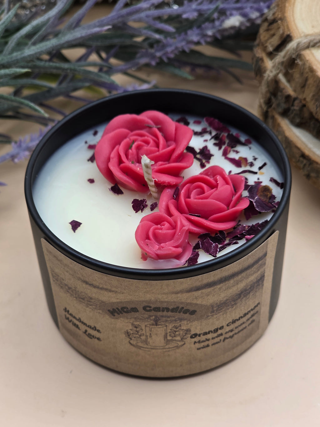 Luxury Rose Soy Candle – MiGa Candles