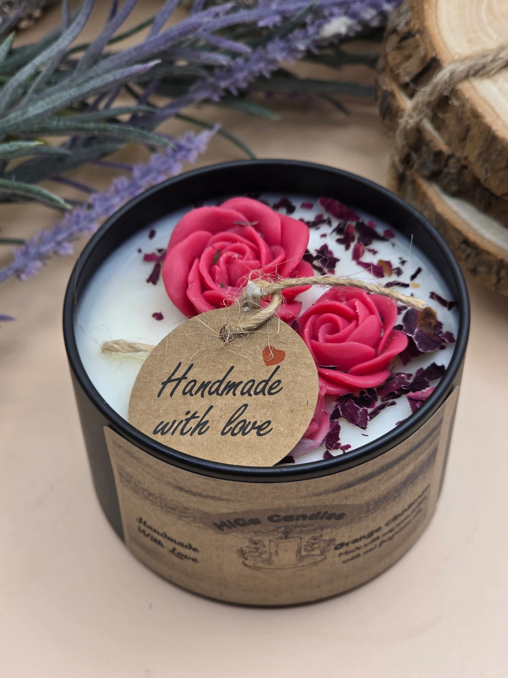 Luxury Rose Soy Candle – MiGa Candles