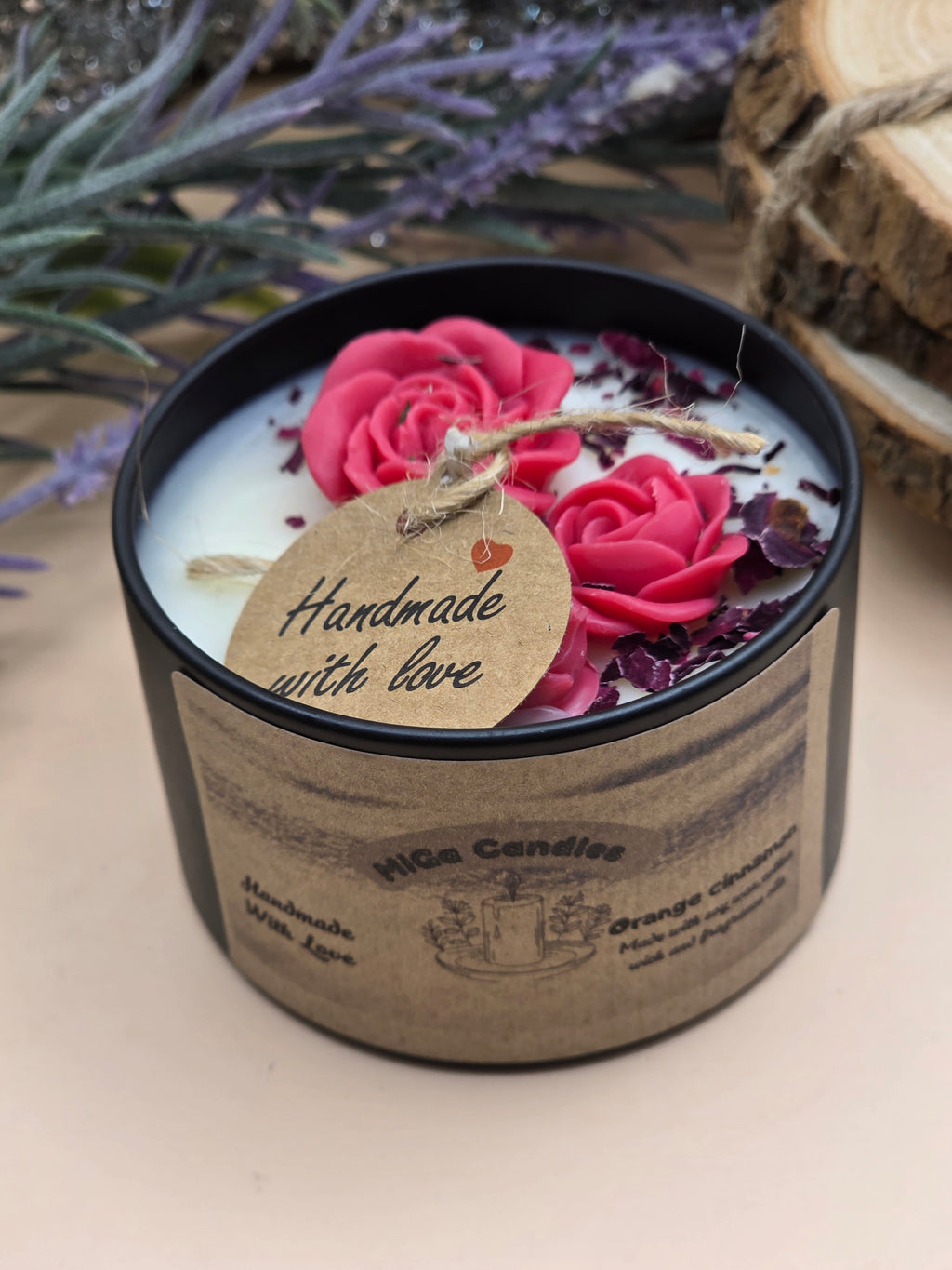 Luxury Rose Soy Candle – MiGa Candles