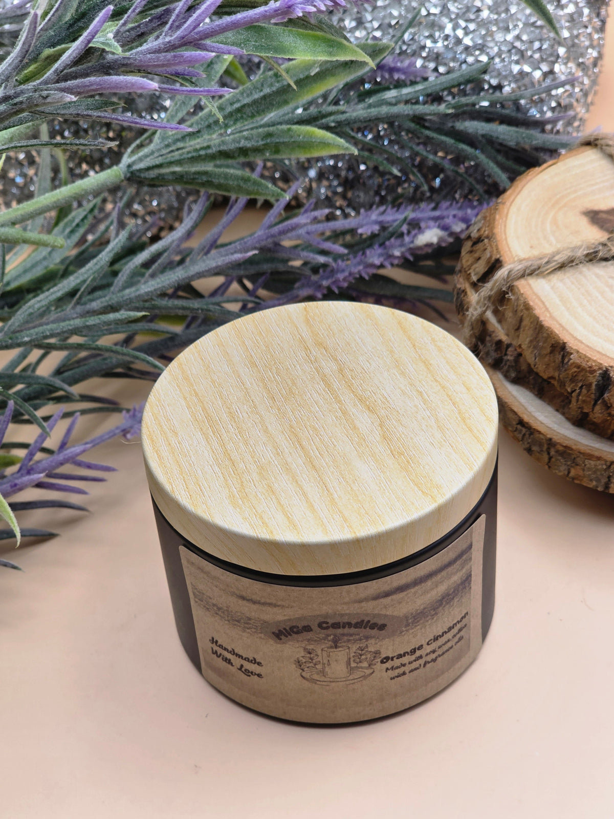 MiGa Candles lumânare vedere de sus