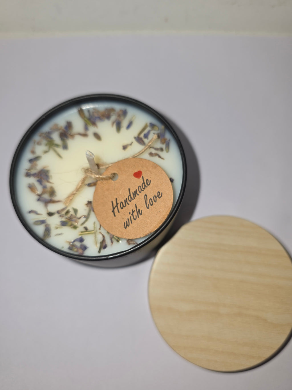 Lemon & Lavender and Lavender Botanical Scented Candle  Matte Black Tin
