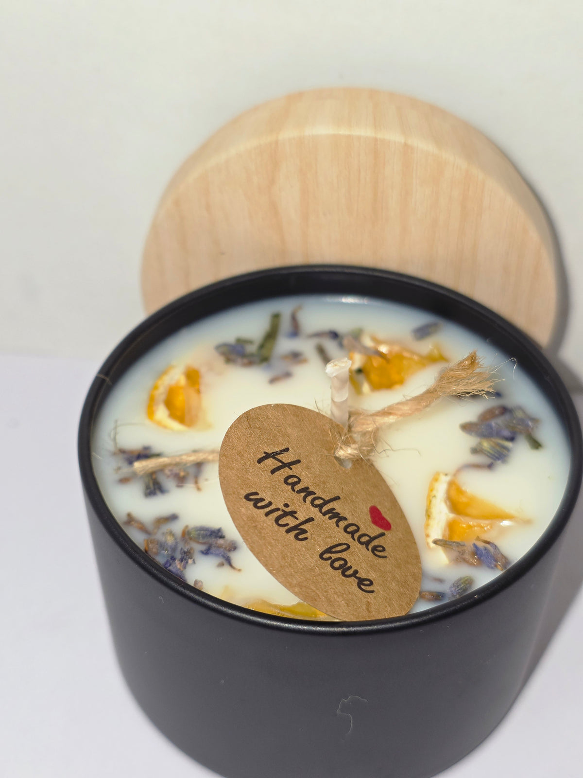 Lemon & Lavender and Lavender Botanical Scented Candle  Matte Black Tin