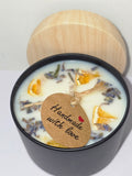 Lemon & Lavender and Lavender Botanical Scented Candle  Matte Black Tin