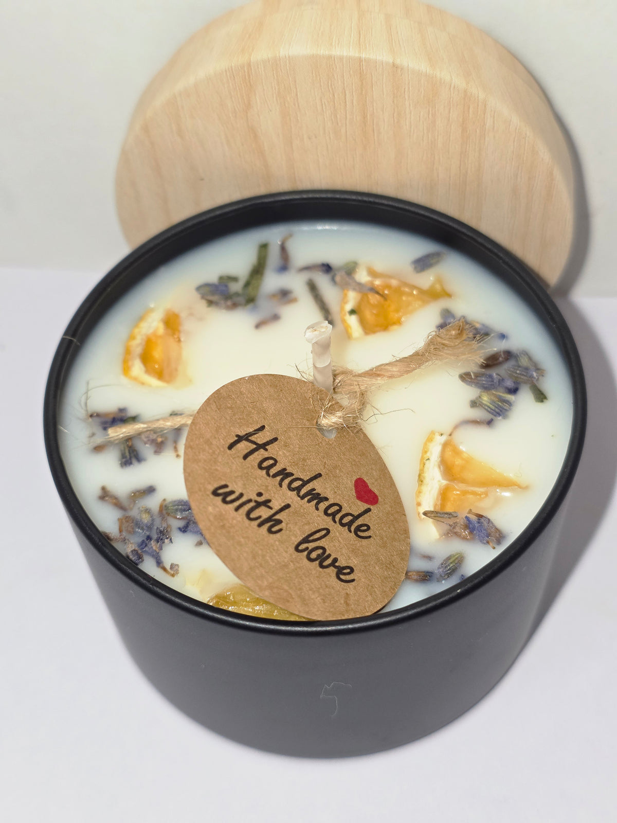 Lemon & Lavender and Lavender Botanical Scented Candle  Matte Black Tin