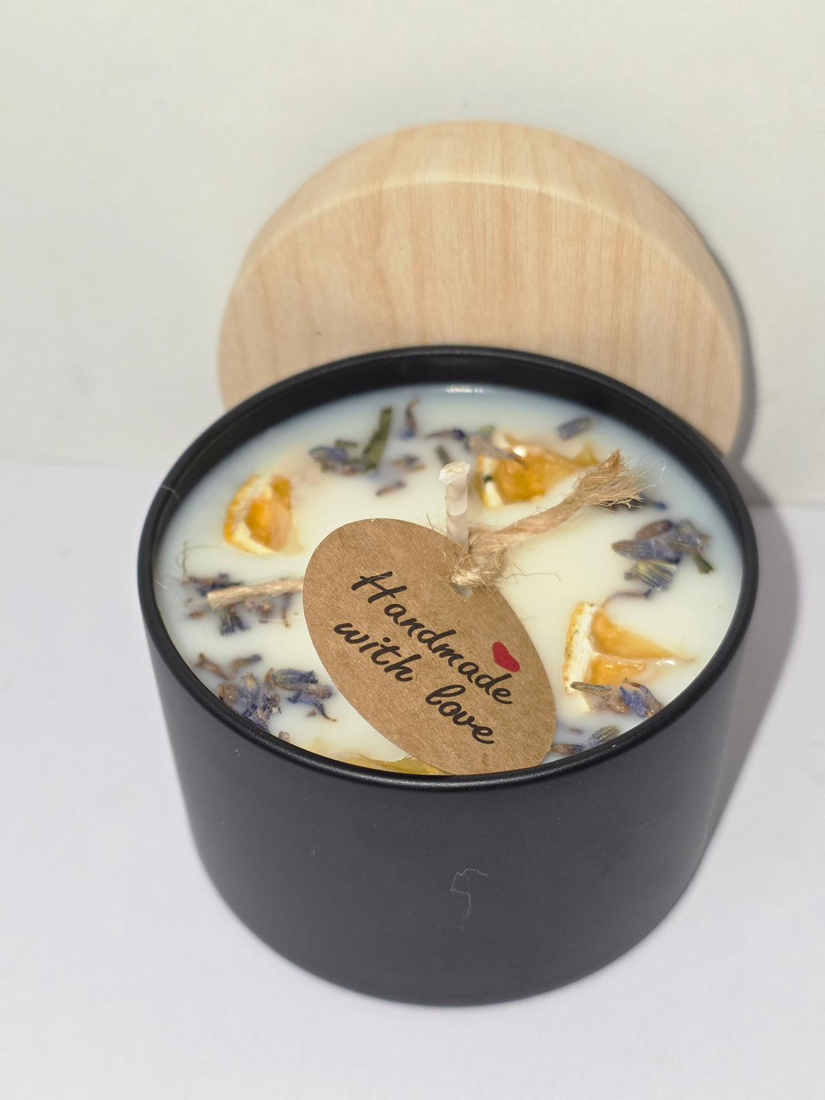 Lemon & Lavender and Lavender Botanical Scented Candle  Matte Black Tin