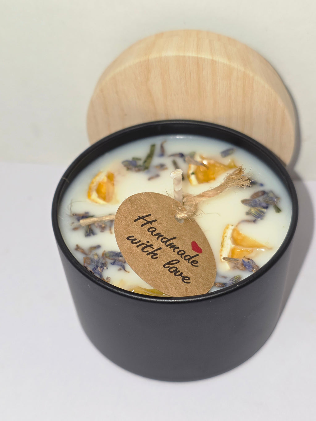 Lemon & Lavender and Lavender Botanical Scented Candle  Matte Black Tin