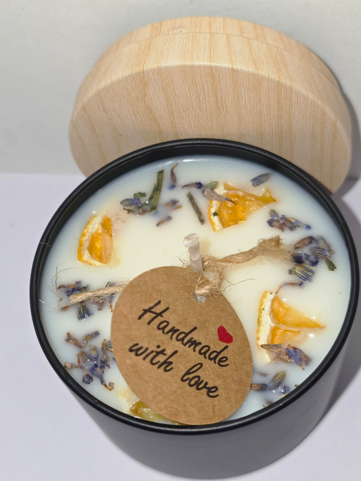 Lemon & Lavender and Lavender Botanical Scented Candle  Matte Black Tin
