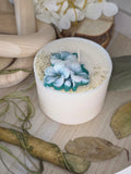 Handcrafted Botanical Floral Pillar Candle | 310g