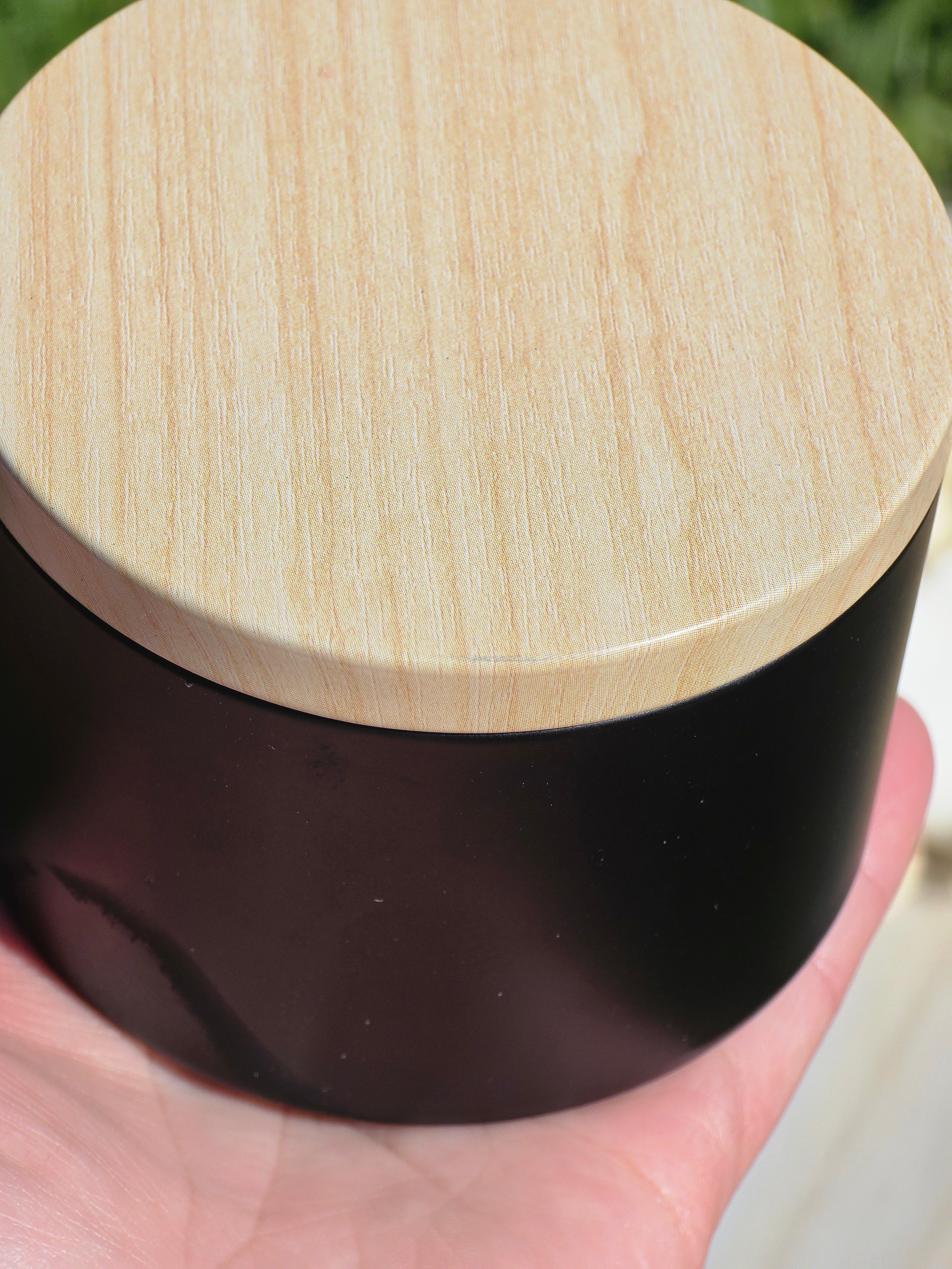 Handcrafted Botanical Rose Garden Candle  100g Matte Black Collection