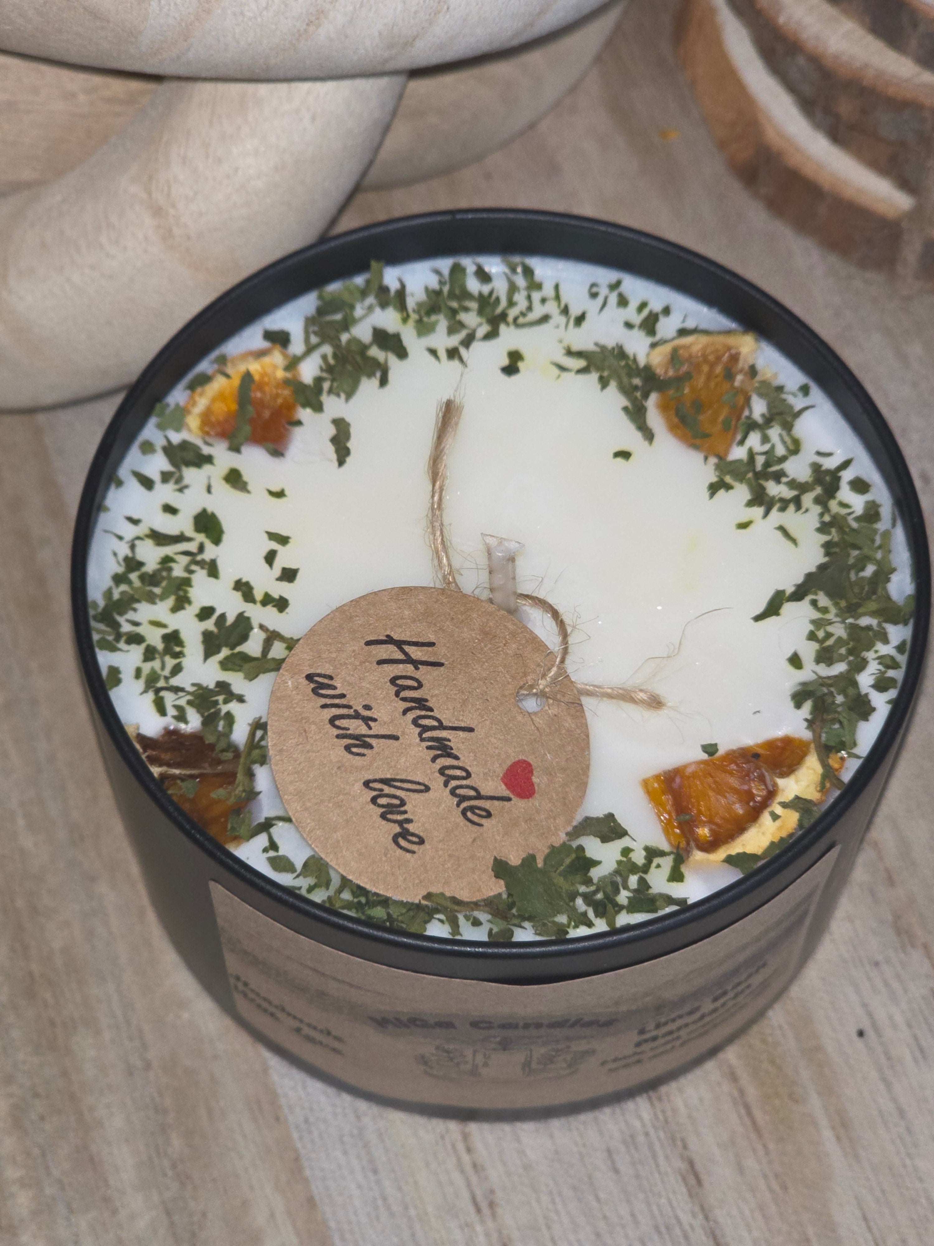 Lime Basil & Mandarin Handmade Candle
