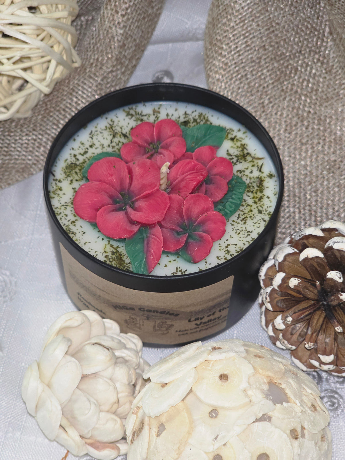 Red Blossom Soy Wax Candle – 200g | 23 Scents