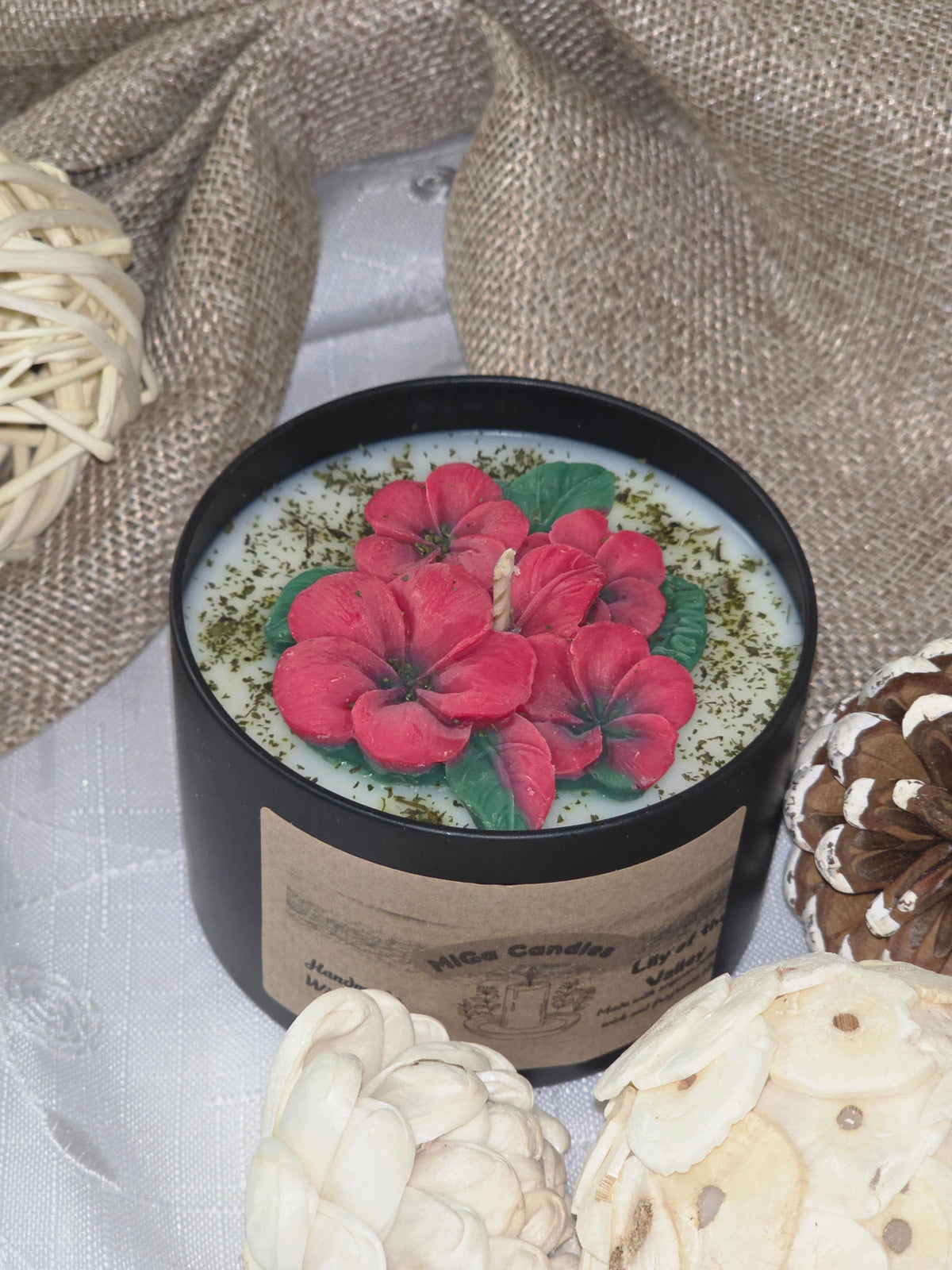 Red Blossom Soy Wax Candle – 200g | 23 Scents
