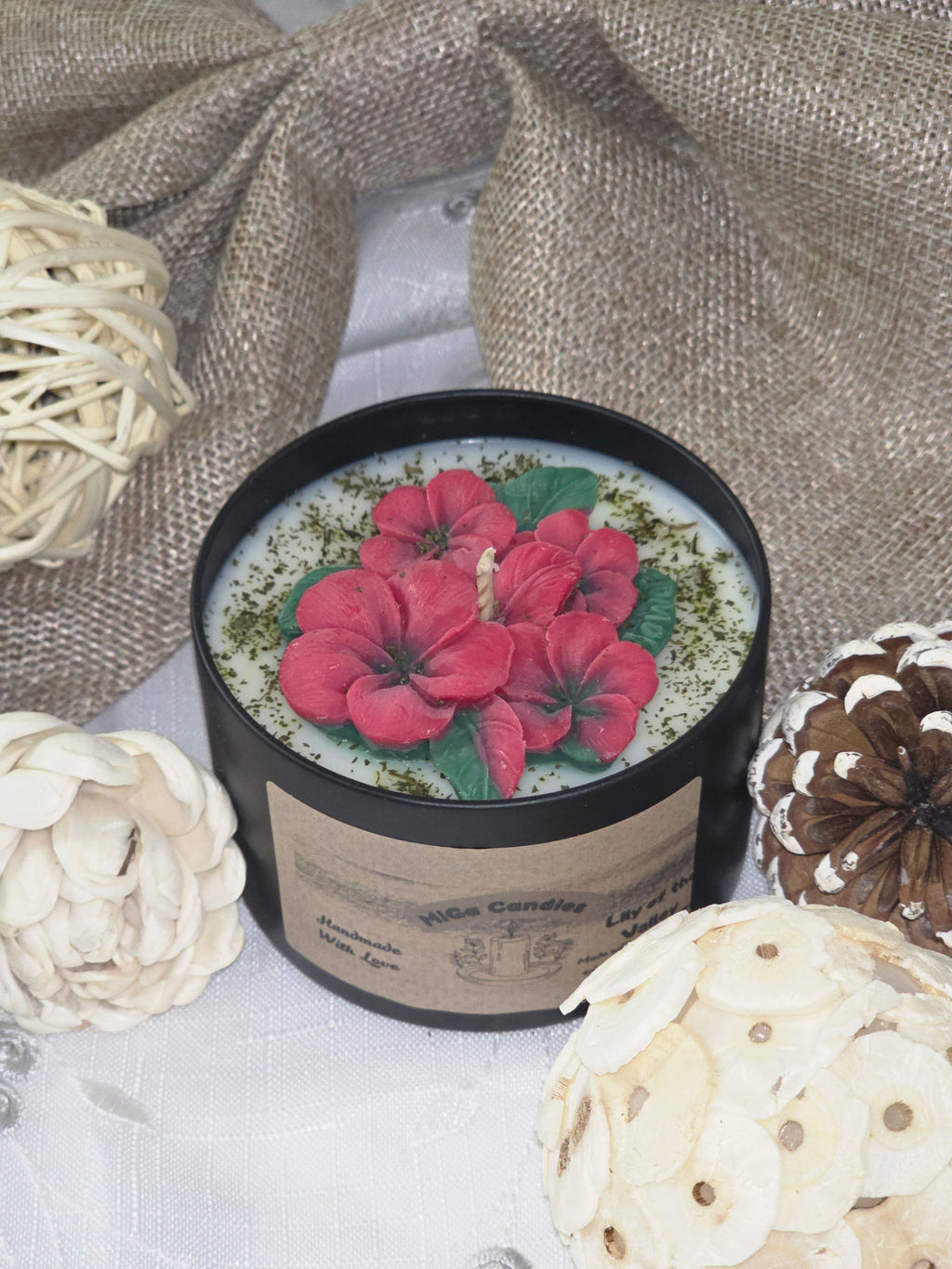 Red Blossom Soy Wax Candle – 200g | 23 Scents