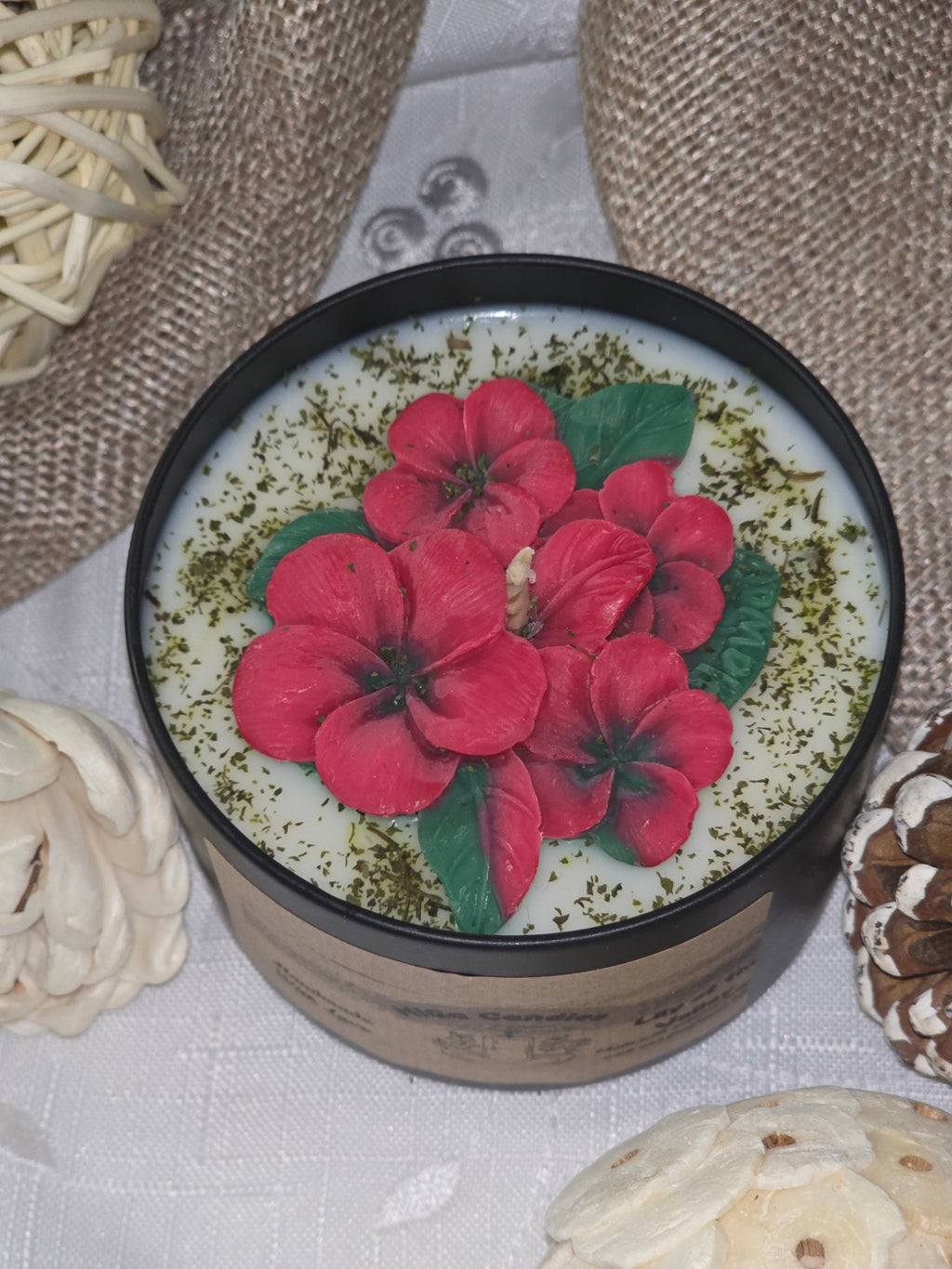 Red Blossom Soy Wax Candle – 200g | 23 Scents