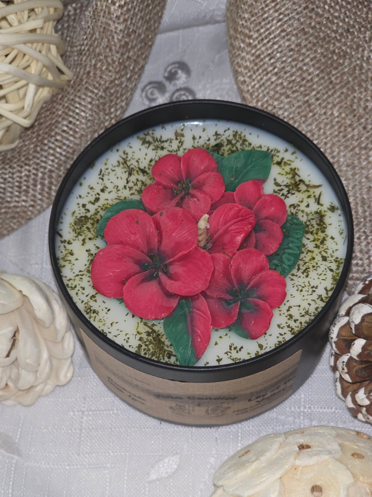 Red Blossom Soy Wax Candle – 200g | 23 Scents