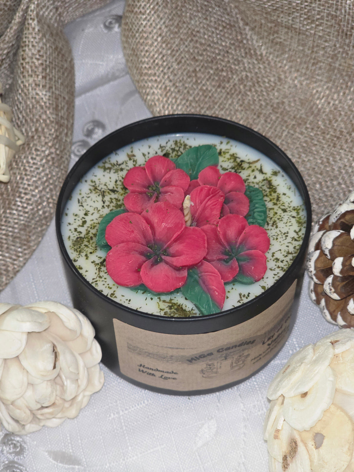 Red Blossom Soy Wax Candle – 200g | 23 Scents