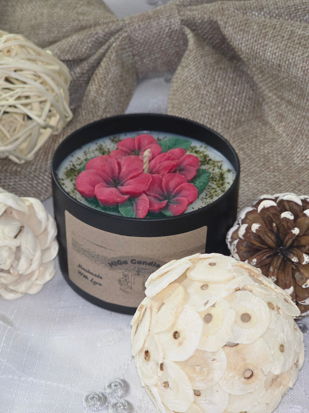 Red Blossom Soy Wax Candle – 200g | 23 Scents