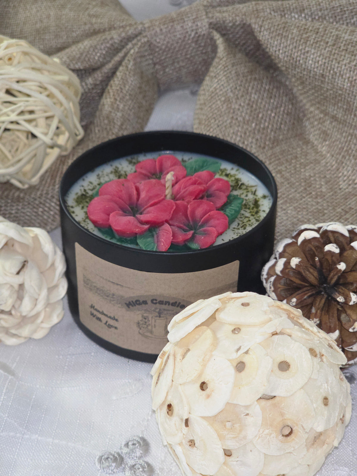 Red Blossom Soy Wax Candle – 200g | 23 Scents